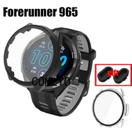For Garmin Forerunner 965 265 Case+Tempered Glass Screen Protector Watch Cover Bumper Charging Port 