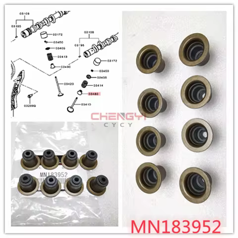 4B10 4B11 4B12 Engine Intake Exhaust Valve Oil Seal Seal Inlet Valve Ste For Outlande CW4W CW5W CY4A