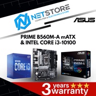PWP ASUS PRIME B560M-A mATX & INTEL CORE i3-10100 PROCESSOR
