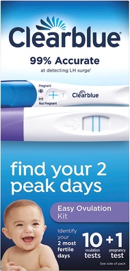 Clearblue Ovulation Complete Starter Kit, 10 Ovulation Tests and 1 Pregnancy Test