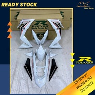 [READY STOCK] COVERSET/BODYSET HONDA RS150/RS150R V1 WINNER 150 (8) WHITE (STICKER TANAM)