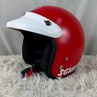 HELMET Sgv 100%original limited edition special edition topi sgv MATT RED