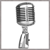 (VCBZ) Vintage Metal Microphone for 55SH Classic Dynamic Wired Handheld Mic Microphone for Live Reco