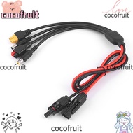 COCOFRUIT  Panel Extension Cable, 30A MC4 to DC5521 7909 XT60 Female Connector  Wire, Connector 1m L