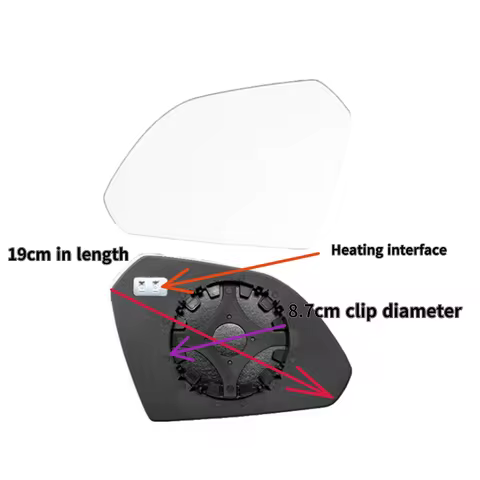 87611-C3000 2015, 2016, 2017, 2018 and 2019: for Hyundai Sonata LF rear view lens, glass mirror and 