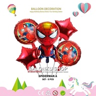 Spideman Foil Balloon Set / Spideman Balloon Set / Spideman Balloon