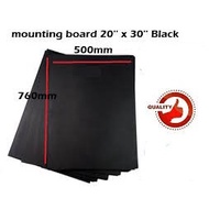 MOUNTING BOARD BLACK A4/ KAD TEBAL HITAM A4