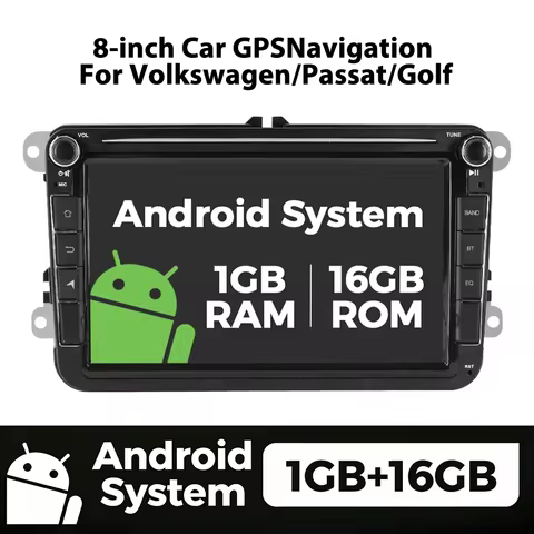 MEKEDE U.S. Car Radio For Volkswagen Passat b6 b7 golf 5 6 Polo Jetta Skoda Carplay BT Central Multi