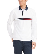 Men's Long Sleeve Flag Polo Shirt in Custom Fit