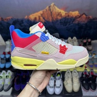 [Peak Cost-Effective] Maximum 47.5 with Tag AJ4union Pink Blue Red Retro Basketball Shoes Men Women 