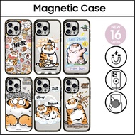 CASETi BU2MA Luck on the way TIGER Hard Plastic Acrylic Case Cover For iPhone 16 11 12 13 14 15 Plus