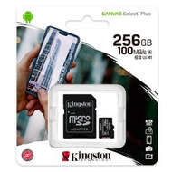 金士頓 - 256GB Class 10 UHS-I U1 A1 MicroSDXC 記憶卡 | CANVAS Select Plus SDCS2/256GB