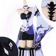 Acheron Cosplay Costume - Honkai Star Rail Huang Quan Red & Purple Uniform - Women's Role Play Dress