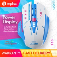 INPHIC A11 Wireless Mouse Bluetooth Rechargeable 6Button 5-level Adjustable 800-2400dpi Silent Click