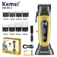 Kemei Km90-4 ปัตตะเลี่ยนตัดผม ไร้สาย มอเตอร์แรง10W 11500 รอบ  พร้อมใช้งาน