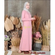 Jual INNER DRESS SPANDEK MANSET GAMIS LENGAN PANJANG SPANDEK Limited