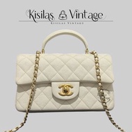 Chanel Caviar 20cm Handel 荔枝白金扣