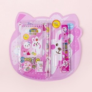 Alat Tulis Karakter Set 8 Pcs / Mini Stationery Character 8IN1 / Paket Lengkap Pensil Penghapus Peng