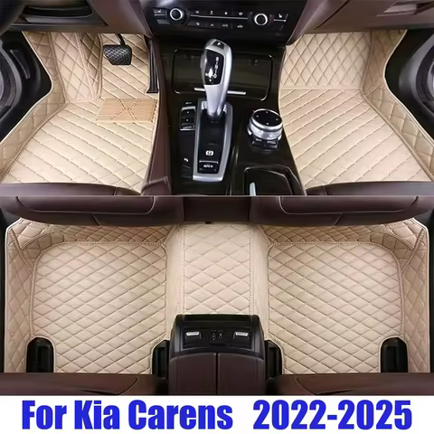 7 Seat Car Floor Mats Fit For Kia Carens Rondo KY 2022 2023 2024 2025 Vehicle Custom Full Set Foot P