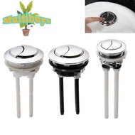 【MULSTORE】Modern Plastic Toilet Cistern Dual Flush Valve Button Silver Water Saver