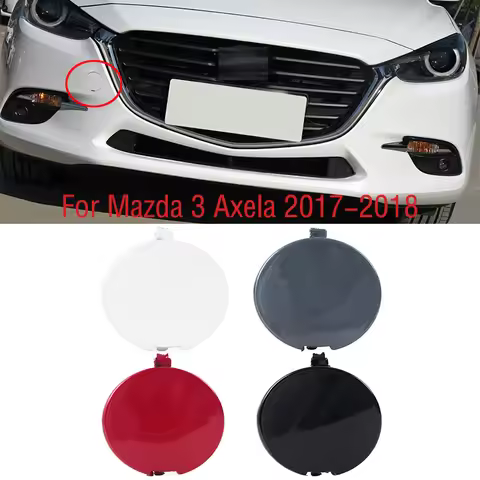 Car Front Bumper Tow Hook Cover Cap Trailer Hauling Eye Lid For Mazda 3 Axela 2017 2018 B63B-50-A11-