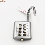 SA0HCR Number Lock, Alloy 8 Digits Combination Padlock, Small Backpack Handbag Smart Lock Drawer Cab