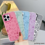 CASE CASING JELLY COLOR 2 IN 1 DOODLE MOTIF COMPATIBLE FOR REALME 15 16 C30 C31 C33 C85 PRO 4G 5G DO