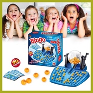 Bingo Game Set Bingo Lotto Lottery Family Cage Balls Cards Counters Party Bingo Game Board Game