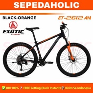 Sepeda Gunung MTB EXOTIC ET 2612 AM Size 26 & 27.5 Inch Alloy 18 Speed - (2612 AF) Red 27.5 Inch