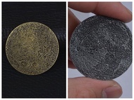 Creative Gadgets Moon Planet Coin Commemorative Medal Old Relief Coin Collection Commemorative Coin 