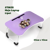 UNGU Study Table Sticker | Children's Study Table | The Latest Purple KPOP BTS Pattern portable Folding Laptop Table