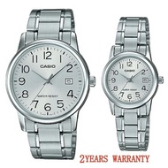 Casio Couple Watch [2YEARS WARRANTY] Original MTP-V002D-7B & LTP-V002D-7B Men Watch / Ladies Watch V