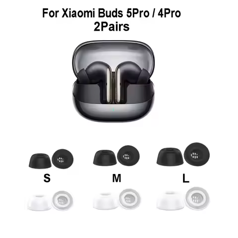 Silicone Ear Tips for Xiaomi Buds 5 Pro 4Pro Eartips Ear Pads Case Cover Caps