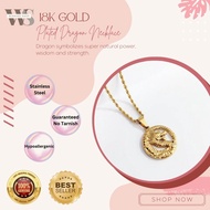 ORIGINAL 18K GOLD PLATED DRAGON NECKLACE with FREE DRAGON RING