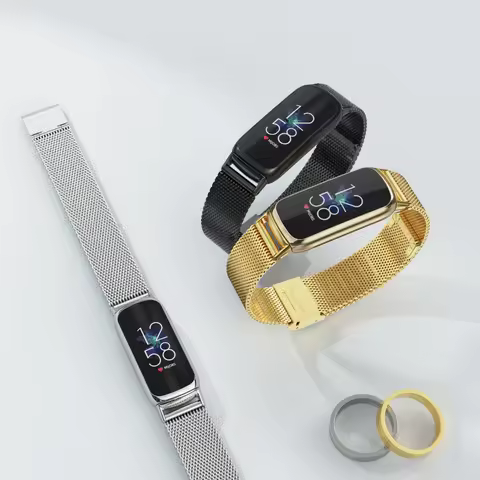 For Fitbit Luxe Smart Watchband Metal Milanese Wristband Stainless Steel Band Wrist Strap for Fitbit