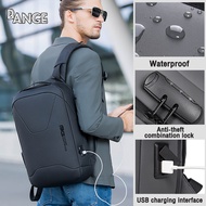 Bange Business Travel Anti Theft Waterproof Men S Laptop Backpack Large Capacity Usb Charging Computer Bag Bagpack กระเป๋าเป้(ส่งจากไทย)