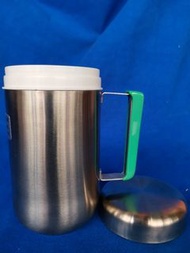 停產不銹鋼寫字樓保溫杯，駱駝牌86SJC/0.35L。你後生可能用過。