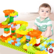 QC 122Pcs Colorful Ball Rolling Track Big Size Building Block Compatible Lego