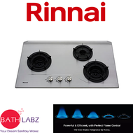 RINNAI RB-3SI 3 BURNER INNER FLAME STAINLESS STEEL GAS HOB