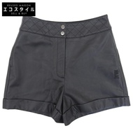 WACK 女款仿皮短褲，黑色，2 號（二手）- 成色極佳