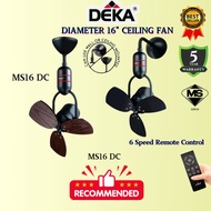 (Sirim) DEKA Fan MS16DC Baby Corner Ceiling Fan Motor Remote Control Kipas Siling Syiling Cooling 风扇