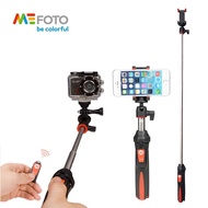 Mefoto 4 In 1ยืด S Elfie ติด Monopod มินิตารางขาตั้งกล้องโทรศัพท์ยืน H Older เมาบลูทูธระยะไกลสำหรับ Huwei Iphone