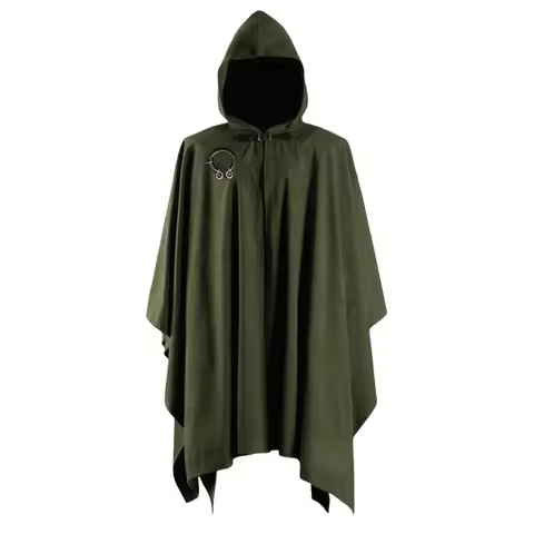 Hood Cowl Neck Cape Costume Adult Hobbit Wizard Sorcerer Monk Ranger Elven Outfit Medieval Knight Po