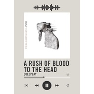 Poster Coldplay album A Rush of Blood to the Head With Song Barcode, Music