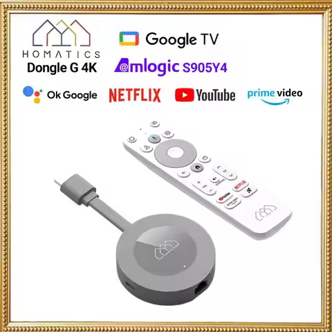 Google Netflix Certified 14 OS Media Player Amlogic S905Y4 Dolby Atmos HOMATICS Dongle G 4K TV Stick