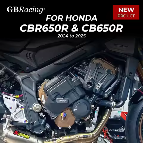 Gbracing E-Clutch Secondary Engine Protection Cover Set For HONDA CBR650R&CB650R (2024-2025)E-Clutch