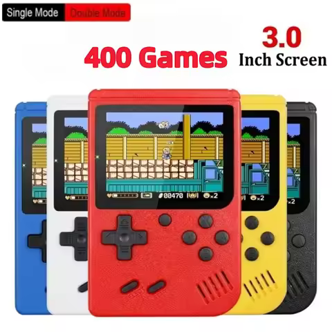 400 In 1 MINI Games Handheld Game Players Portable Retro Video Console Boy 8 Bit 3.0 Inch Color LCD 