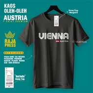 AUSTRIA WINA SOUVENIR T-SHIRT WITH HANG PREMIUMTAG MADE IN 30S COTTON PREMIUM SOUVENIR GIFT