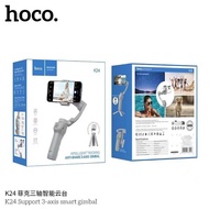 Hoco K24 Anti-Shake Selfie Stick For Smartphones 3-Axis Foldable System With Smart Stand Anti-Shake 