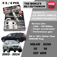 NGK Premium RX Spark Plug - Volvo XC90 T5 T6 2.5L B524T2 Turbo L5 / 2.9L B6294T L6 Twin Turbo ( 2003